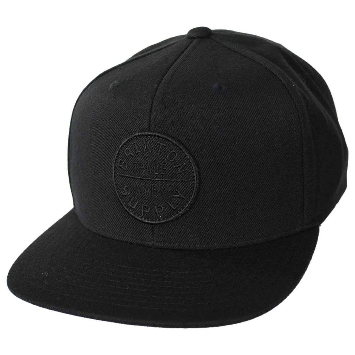 BRIXTON HATS | Oath III Snapback Baseball Cap | 201713 | lead | BLACK/BLACK