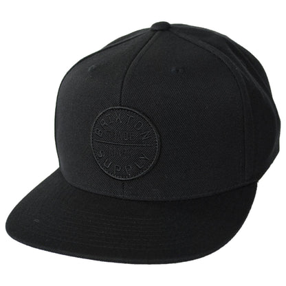 BRIXTON HATS | Oath III Snapback Baseball Cap | 201713 | lead | BLACK/BLACK