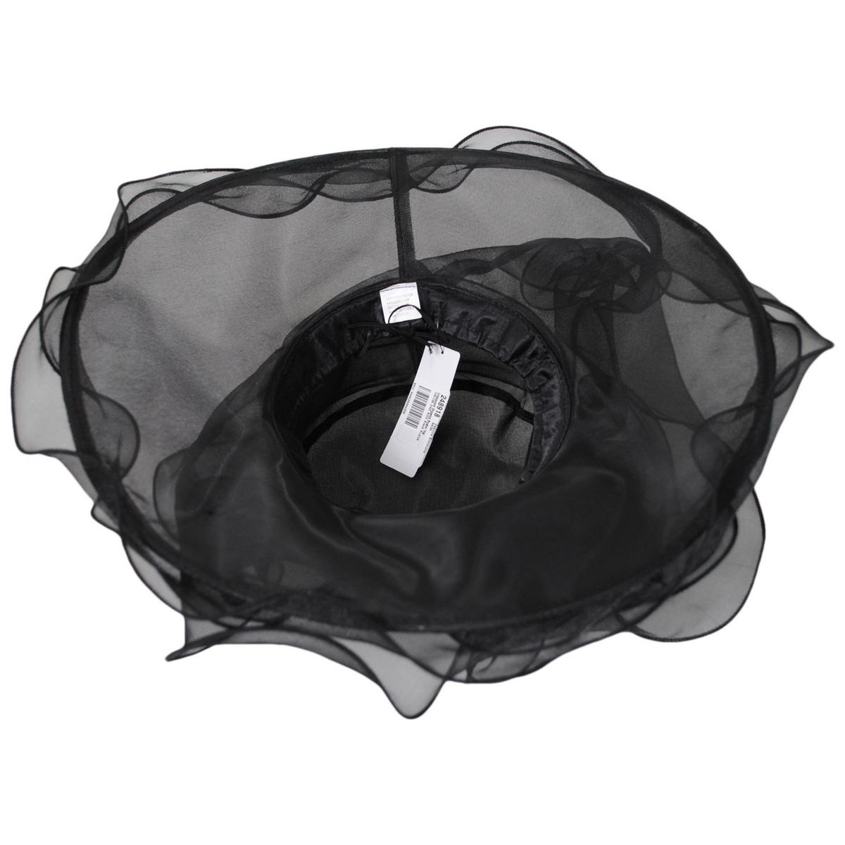 Iridescent Organza Boater Hat