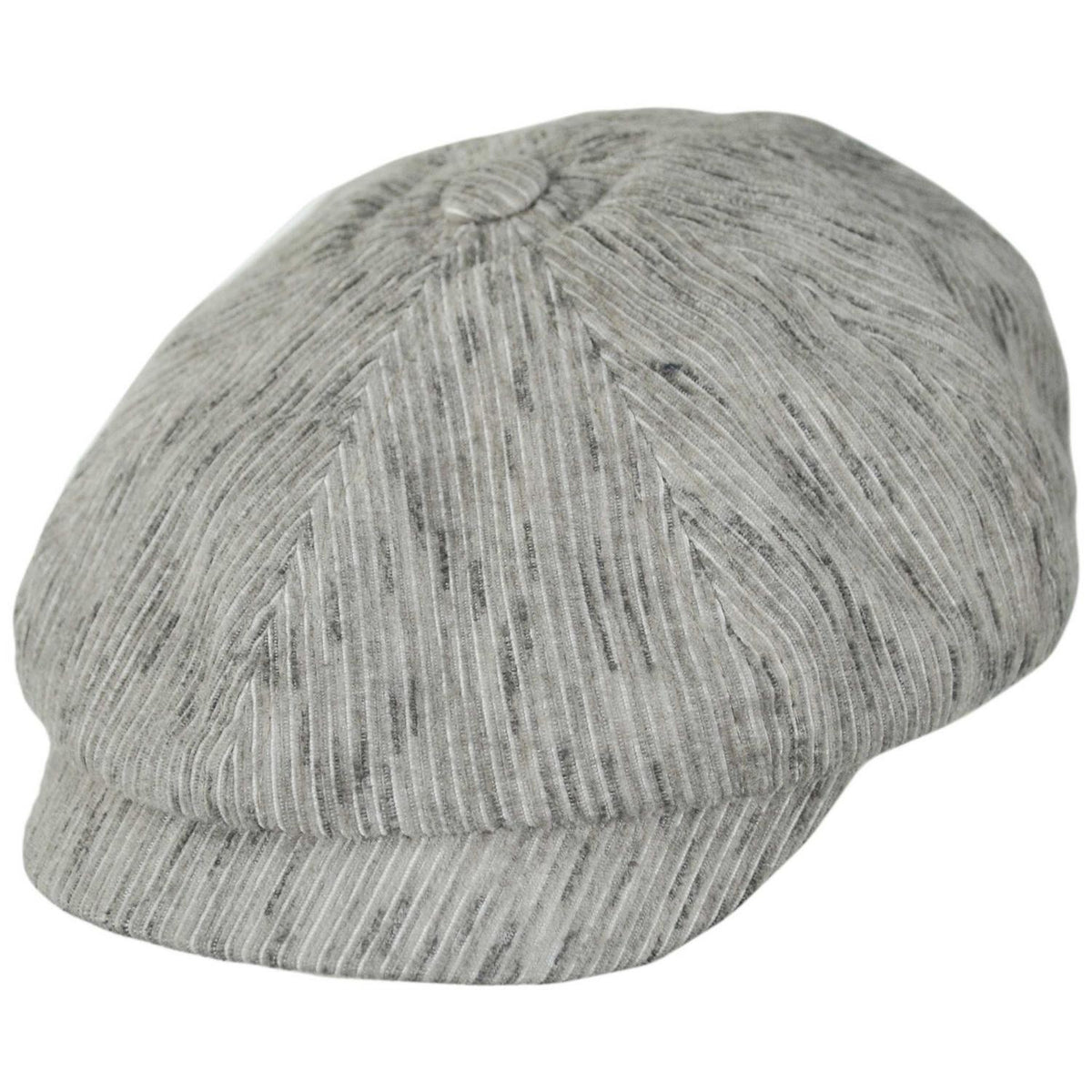Bailey 1922 | Slate Striped Newsboy Cap | 167247 | lead | GREY