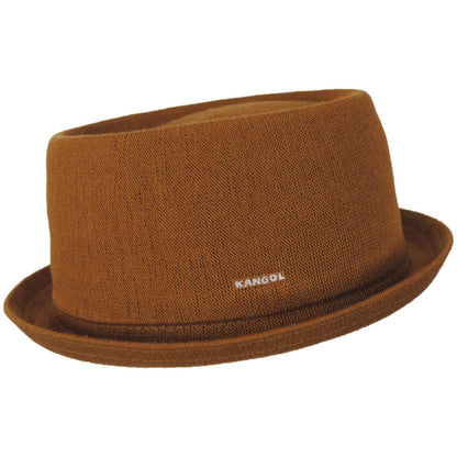 Kangol | Bamboo Mowbray Pork Pie Hat - Rustic Caramel | 185744RC | profile | RUSTIC CARAMEL