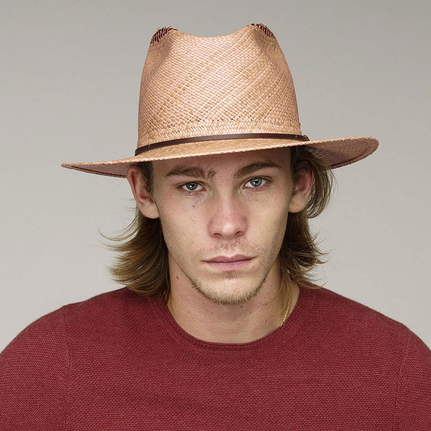 Bailey 1922 | Bystrom Panama Straw Fedora Hat - Tawny | 127738T | lsmone | TAWNY