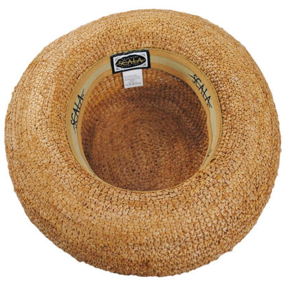 Twisted Raffia Straw Boater Hat