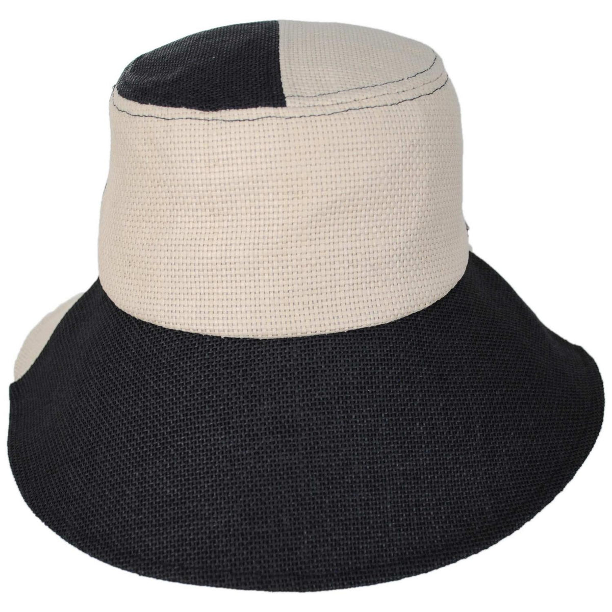 BRIXTON HATS | Harmony Toyo Straw Bucket Hat | 185558 | front | NATURAL/BLACK