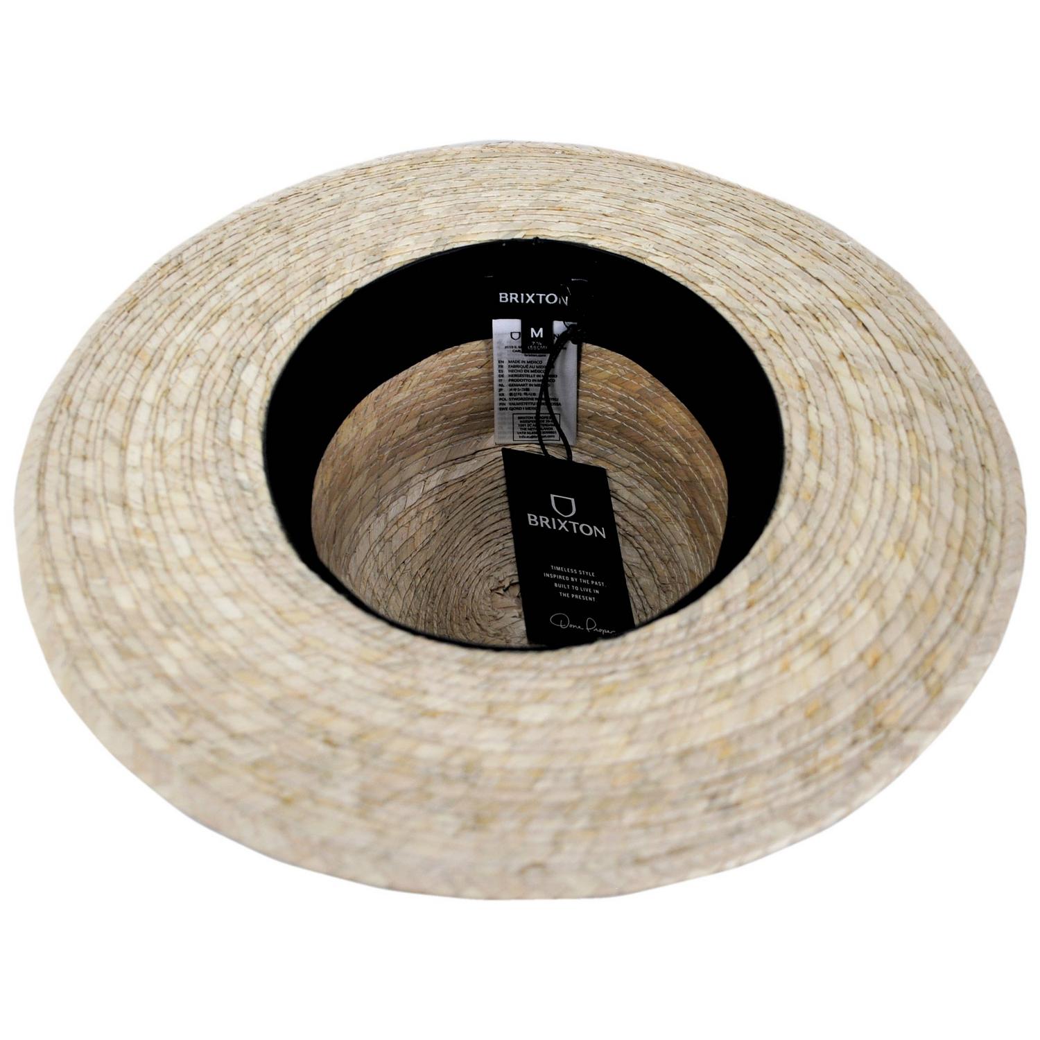 BRIXTON HATS | Blake Palm Straw Fedora Hat | 128366 | under | NATURAL