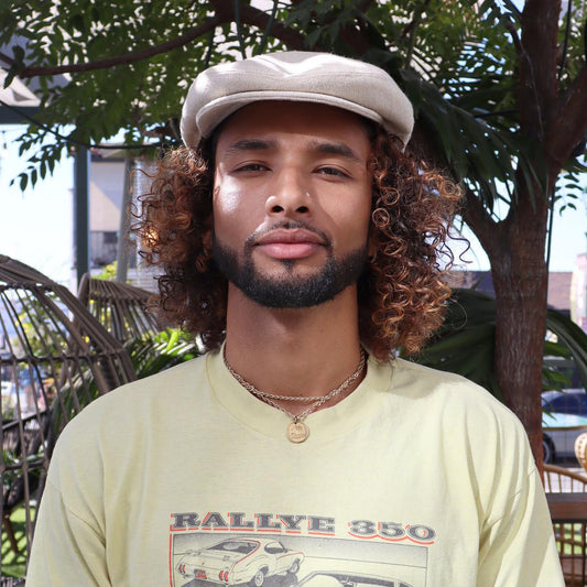 Jaxon Hats | Cabrillo Tweed Wool Blend Ivy Cap | 167568 | lsmone | BEIGE