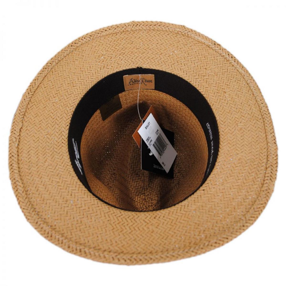 Bailey 1922 | Kilgore Raindura Toyo Straw Fedora Hat | 127720 | under | OXFORD TAN