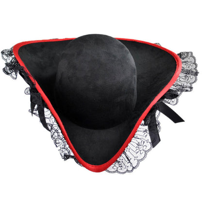 Elope | Lady Buccaneer Hat | 190337 | front | RED/BLACK