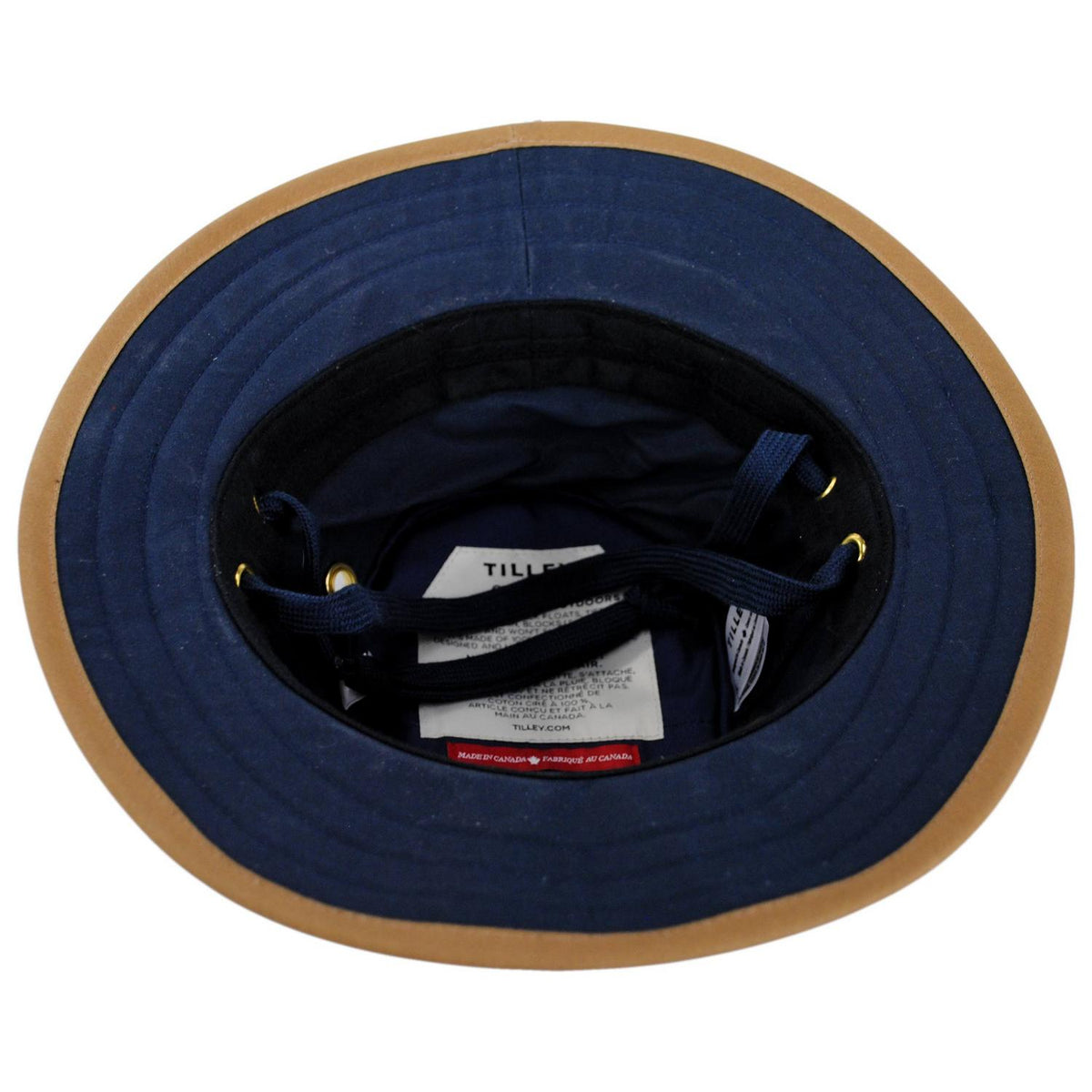 Tilley Endurables | TWC7 Wax Cotton Hat | 400809 | under | NAVY/BRITISH TAN