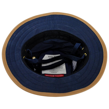 Tilley Endurables | TWC7 Wax Cotton Hat | 400809 | under | NAVY/BRITISH TAN
