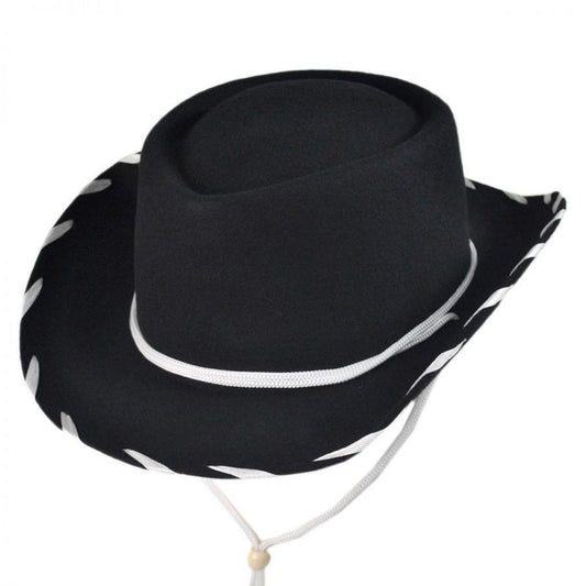 Jaxon Hats | Kid's Classic Wool Felt Cowboy Hat | 507000 | lead | BLACK