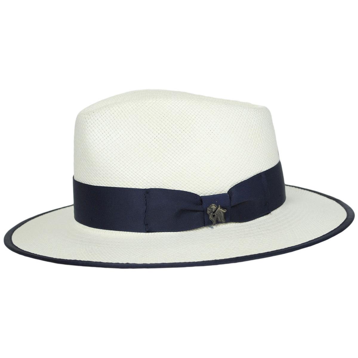 Bigalli | Kellan Panama Straw Fedora Hat | 129235 | profile | WHITE