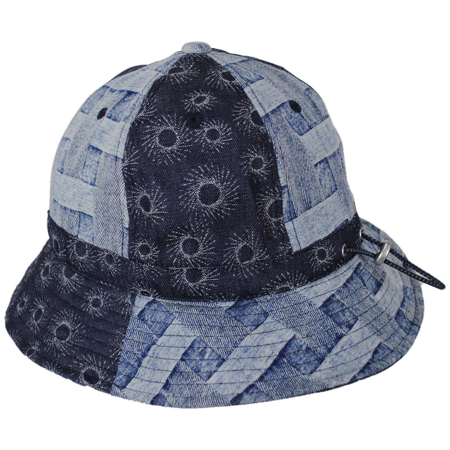 Kangol | Denim Mashup Casual Bucket Hat | 185841 | profile | BLUE PICNIC