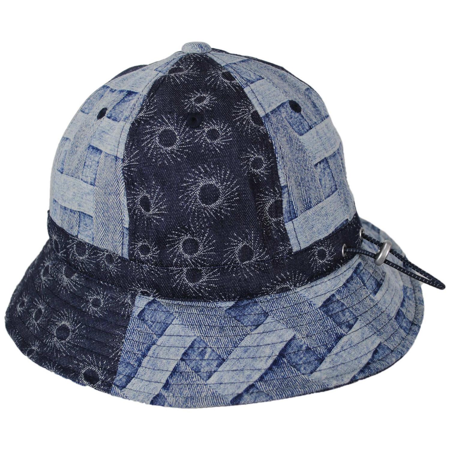 Kangol | Denim Mashup Casual Bucket Hat | 185841 | profile | BLUE PICNIC