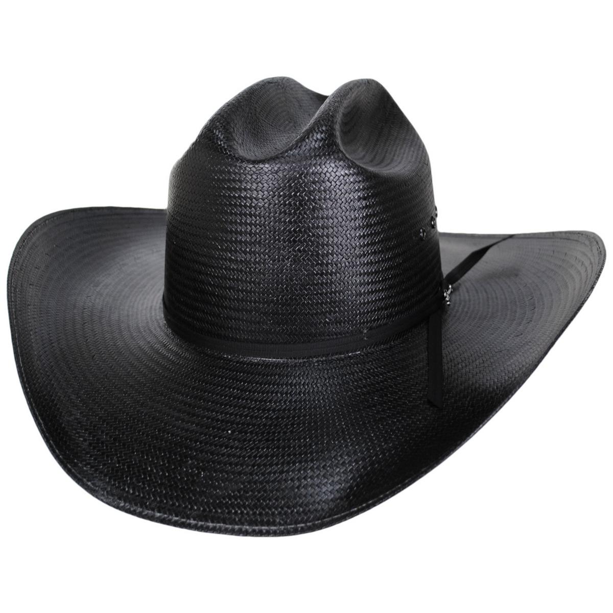 Stetson | Coal Mine 10X Shantung Straw Western Hat | 127059 | lead | BLACK