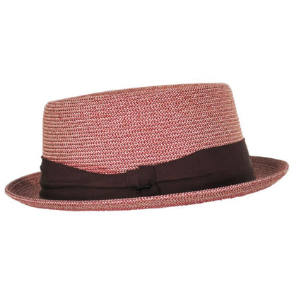 Bailey 1922 | Waits Sewn Braid Straw Pork Pie Hat | 127798 | profile | CHILI PEPPER