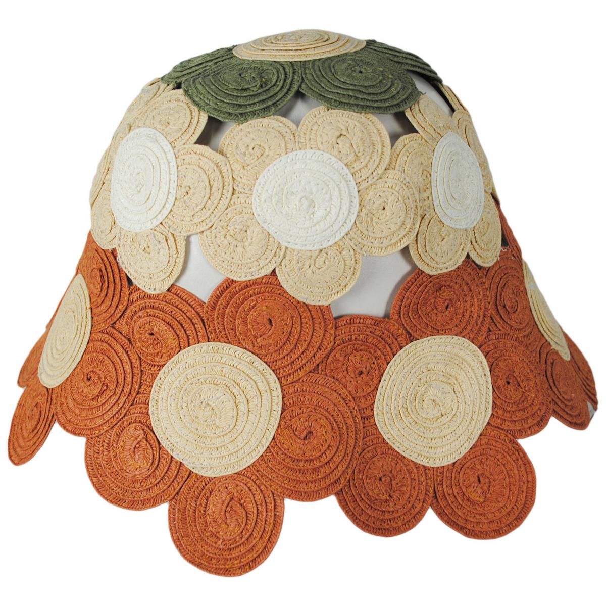 San Diego Hat Company | Carmen Toyo Straw Flower Bucket Hat | 103693 | profile | MULTI