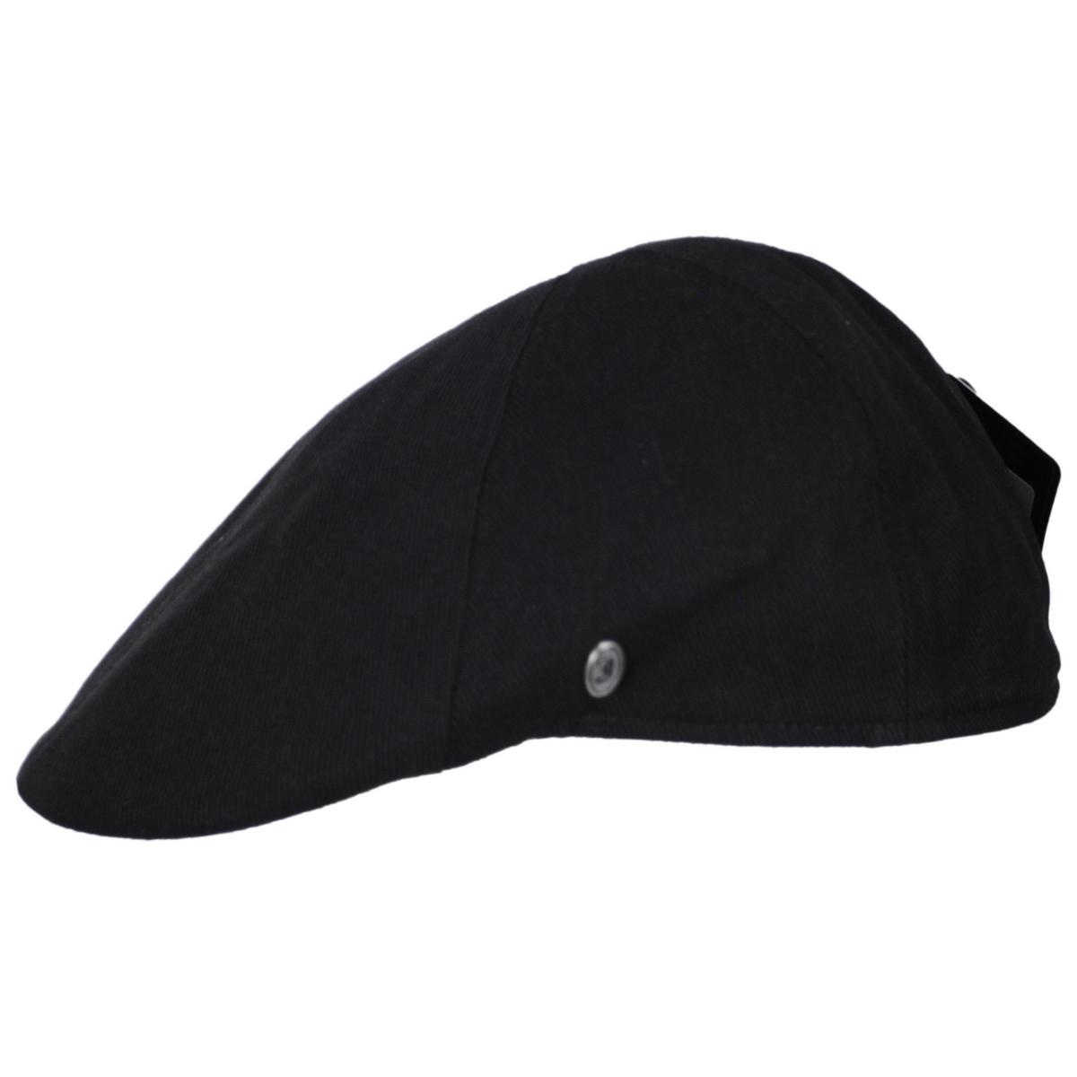 Jaxon Hats | Cotton Twill Duckbill Cap | 167739 | profile | BLACK