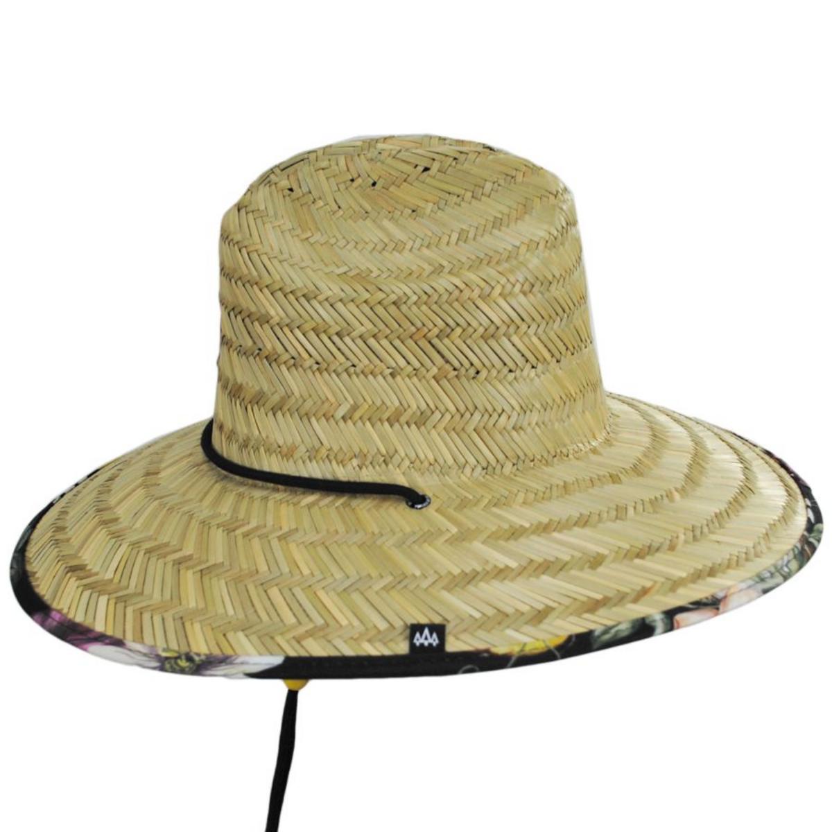 Hemlock Hat Co. | Nightcap Rush Straw Lifeguard Hat | 129593 | profile | NATURAL