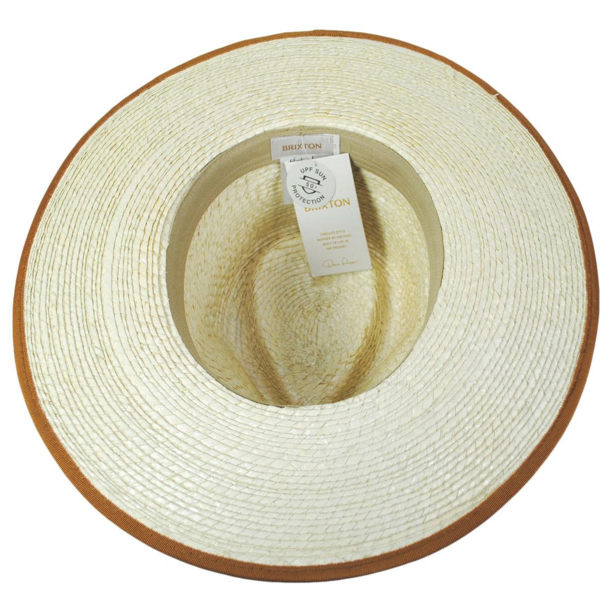Jo Palm Straw Rancher Fedora Hat