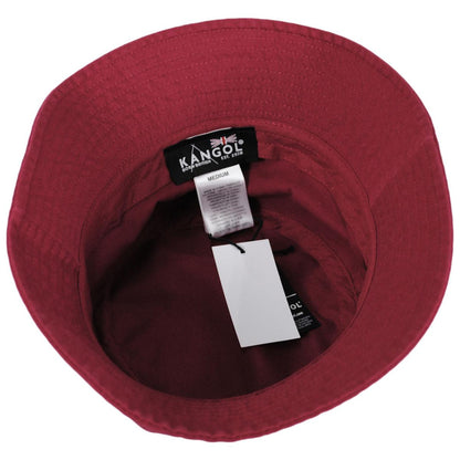 Kangol | Washed Cotton Bucket Hat - SS24 | 185701SS24 | under | CRANBERRY