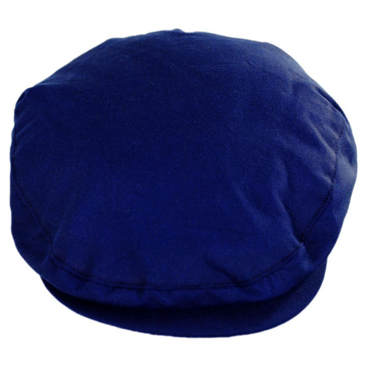 Jaxon & James | Wholesale British Millerain Wax Cotton Ivy Cap B2B Pre-Pack | B2B170011 | front | NAVY BLUE