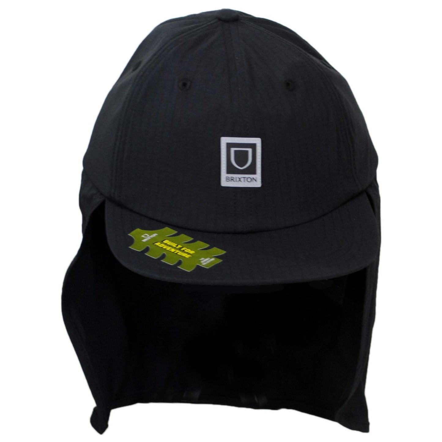 BRIXTON HATS | Journey Water Neckflap Baseball Cap | 201897 | front | BLACK