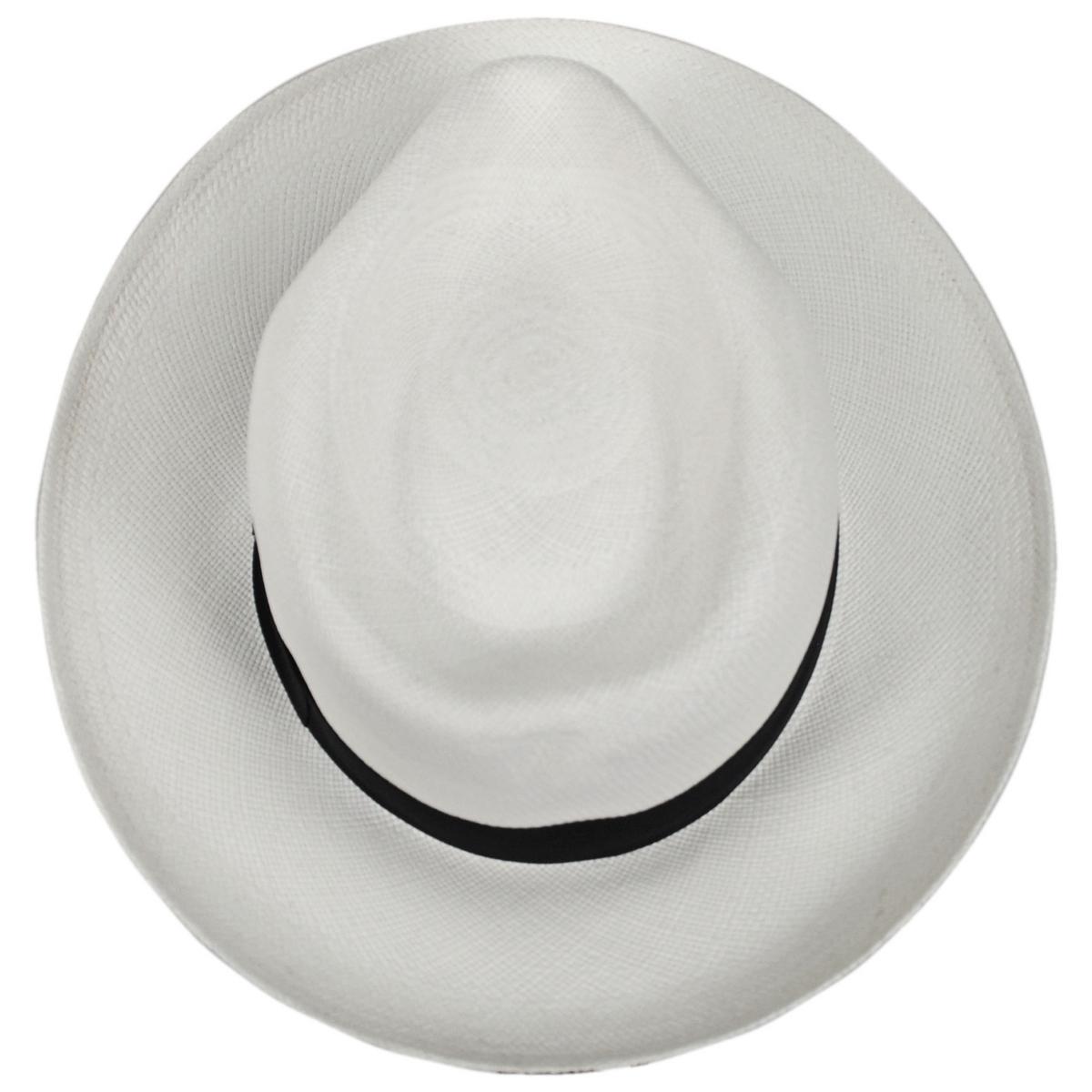 Jaxon Hats | Novo Grade 8 Panama Straw Fedora Hat | 127120 | top | BLEACH