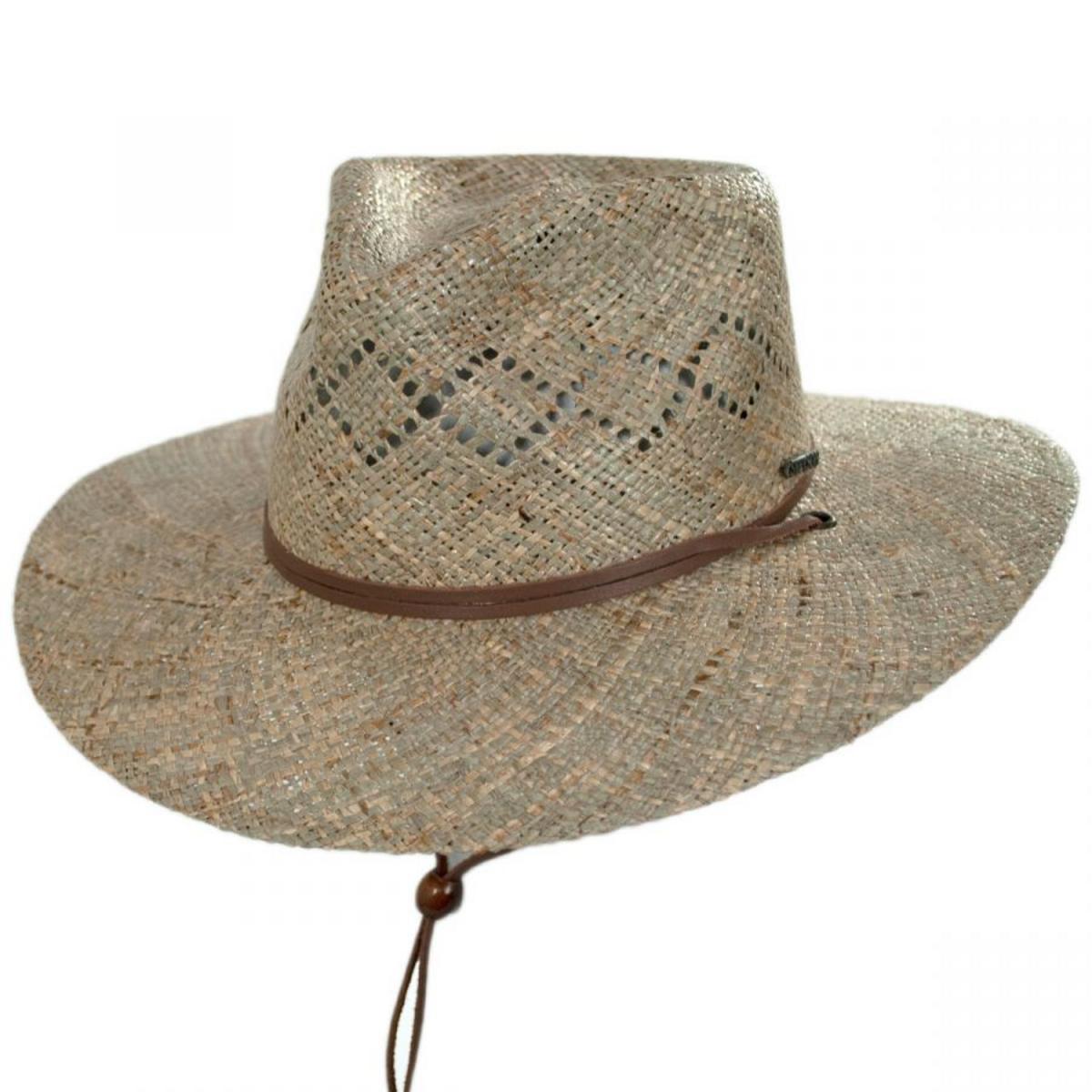 Stetson | Terrace Seagrass Straw Outback Hat | 126990 | lead | WHEAT