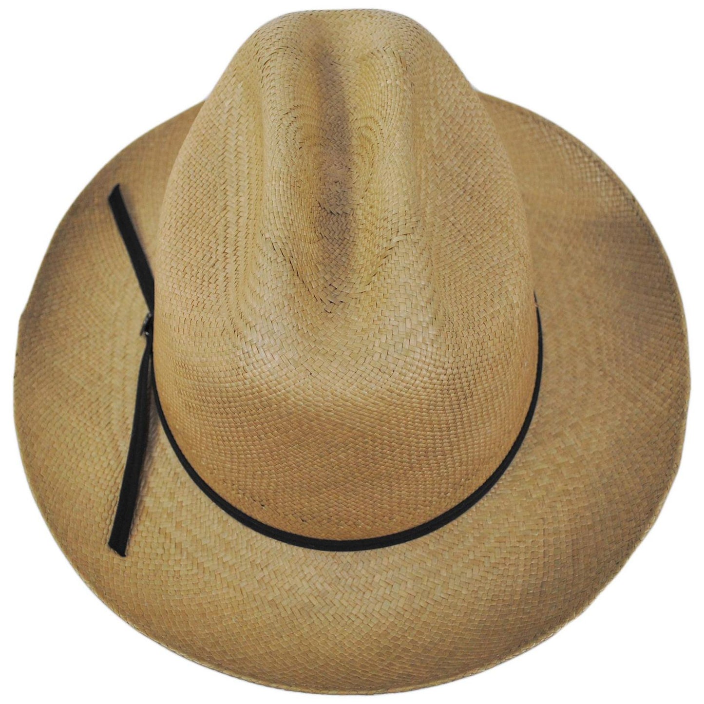 Jaxon Hats | Open Road Grade 8 Panama Straw Western Hat | 127150 | top | SAGE