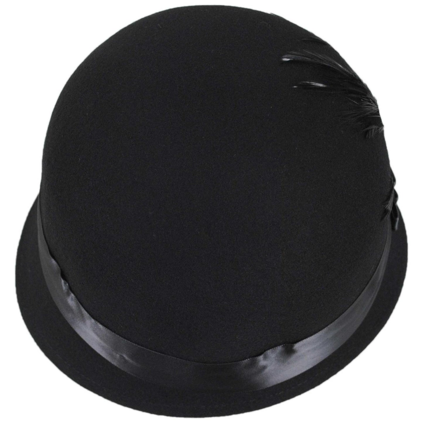 sur la tete | Chloe Wool Felt Cloche Hat | 125511 | top | BLACK