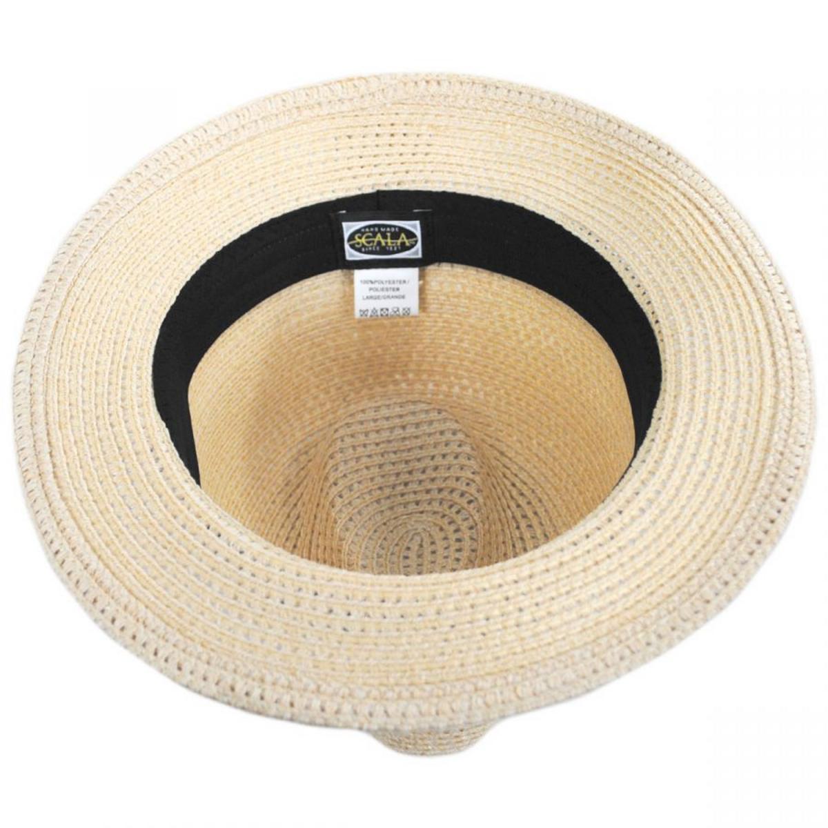Scala | Summerville Polybraid Fedora Hat | 126347 | under | NATURAL