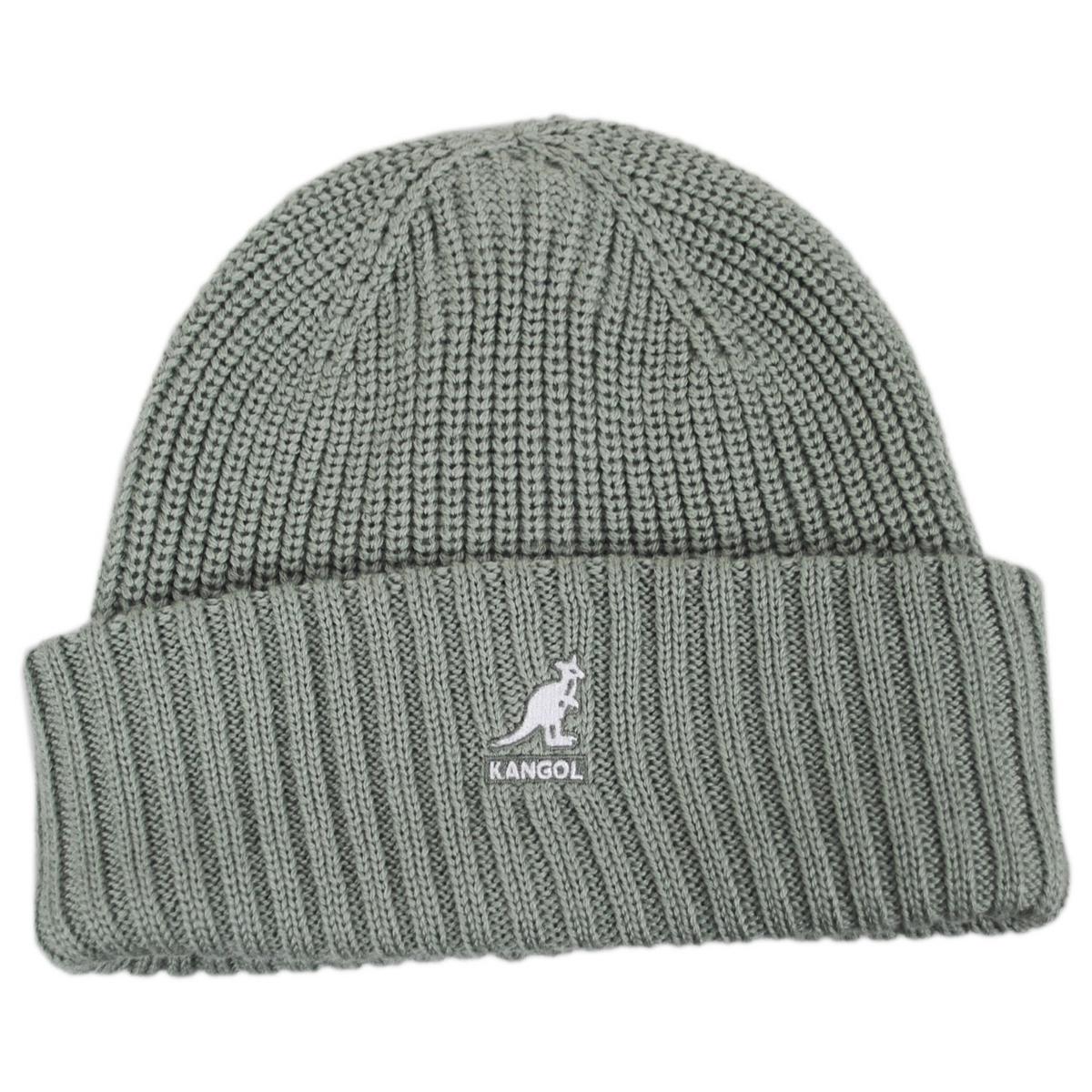Kangol | Merino Wool Rib Beanie Hat | 500405 | lead | SAGE GREEN