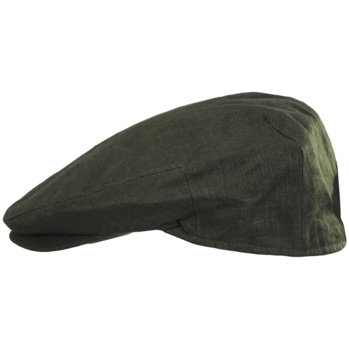 Jaxon Hats | Linen and Cotton Ivy Cap | 167732 | profile | OLIVE GREEN