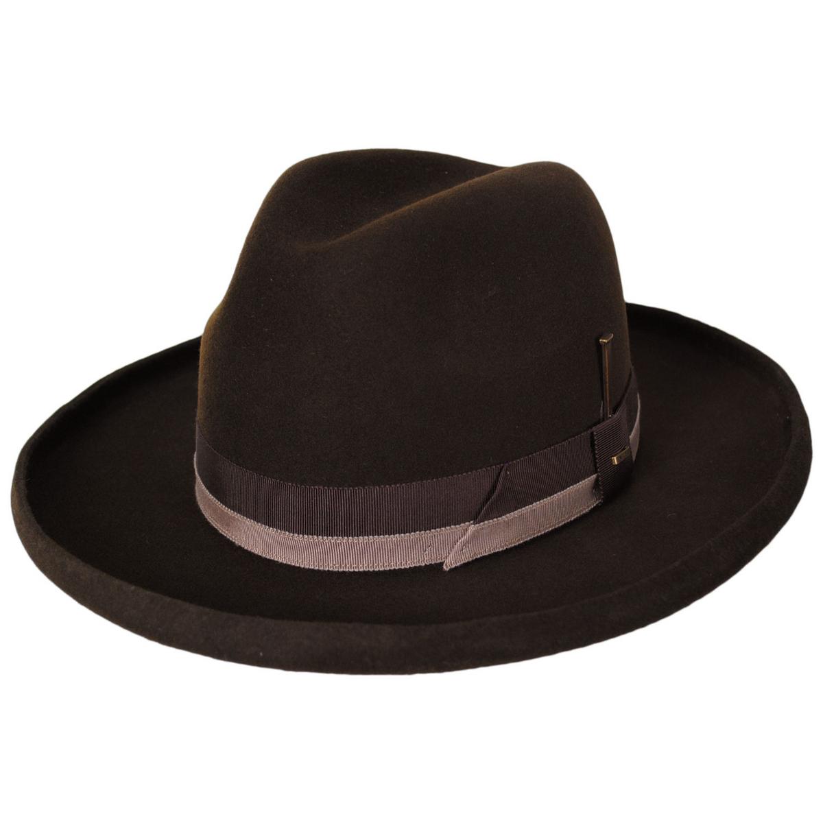 Bailey 1922 | Walsden Wool Felt Homburg Hat | 133301 | lead | JAVA BEAN