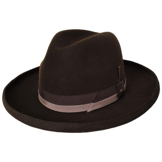 Bailey 1922 | Walsden Wool Felt Homburg Hat | 133301 | lead | JAVA BEAN
