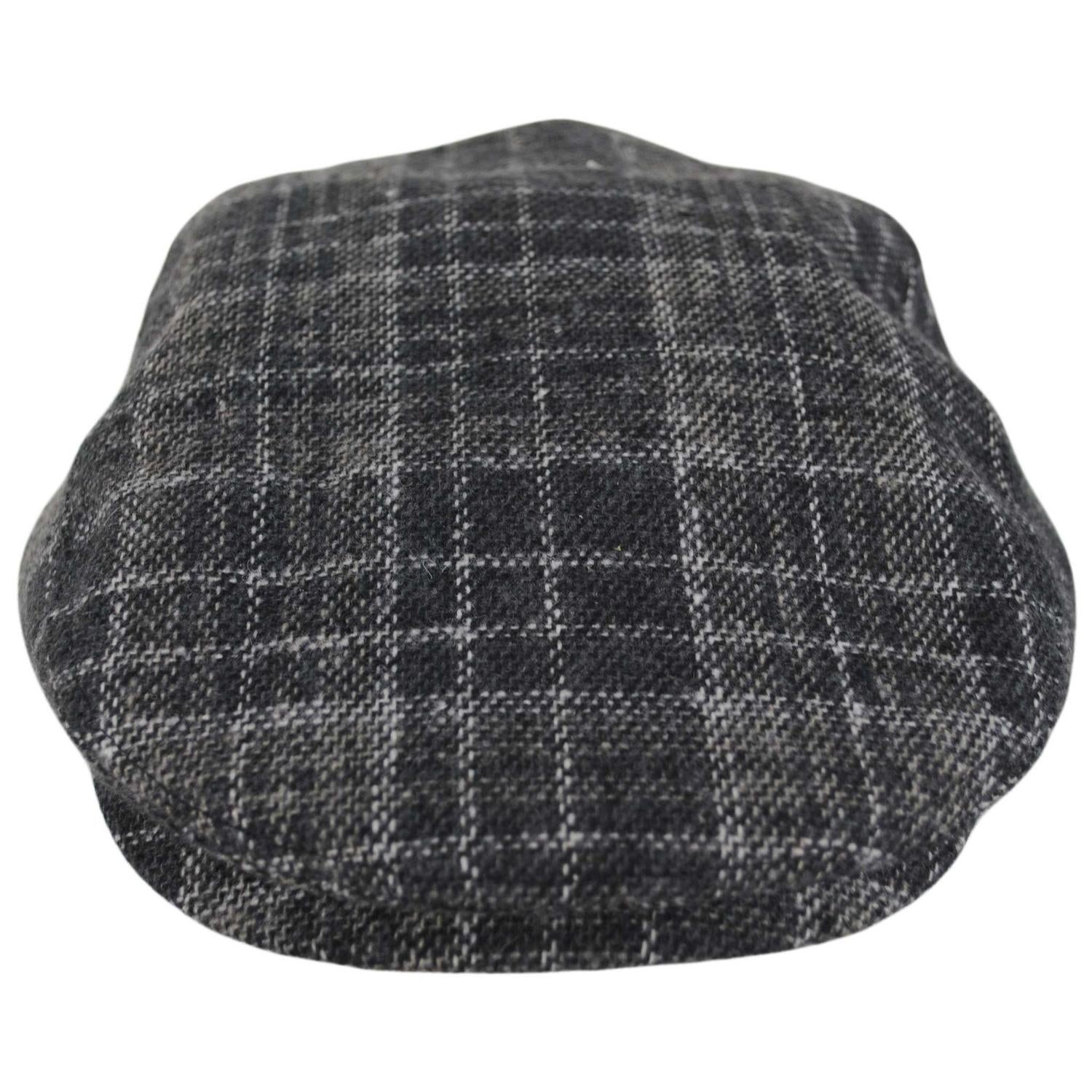 Dorfman Pacific | Alfie Plaid Ivy Cap | 160160 | front | BLACK