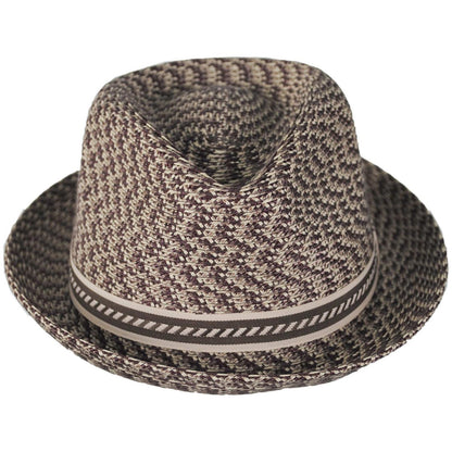 Bailey 1922 | Mannes Poly Braid Fedora Hat - Fashion Colors | 127844A | front | AMPHORA MULTI