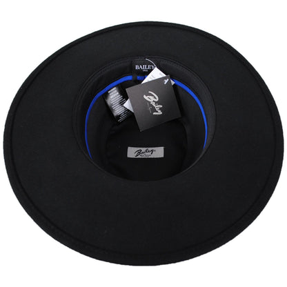 Bailey 1922 | Piston Wool Felt Aussie Hat | 130349 | under | BLACK