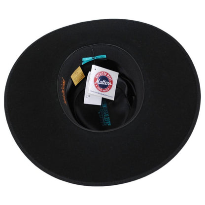 Renegade | Cowpuncher Wool and Angora Felt Gambler Hat | 100810 | under | BLACK