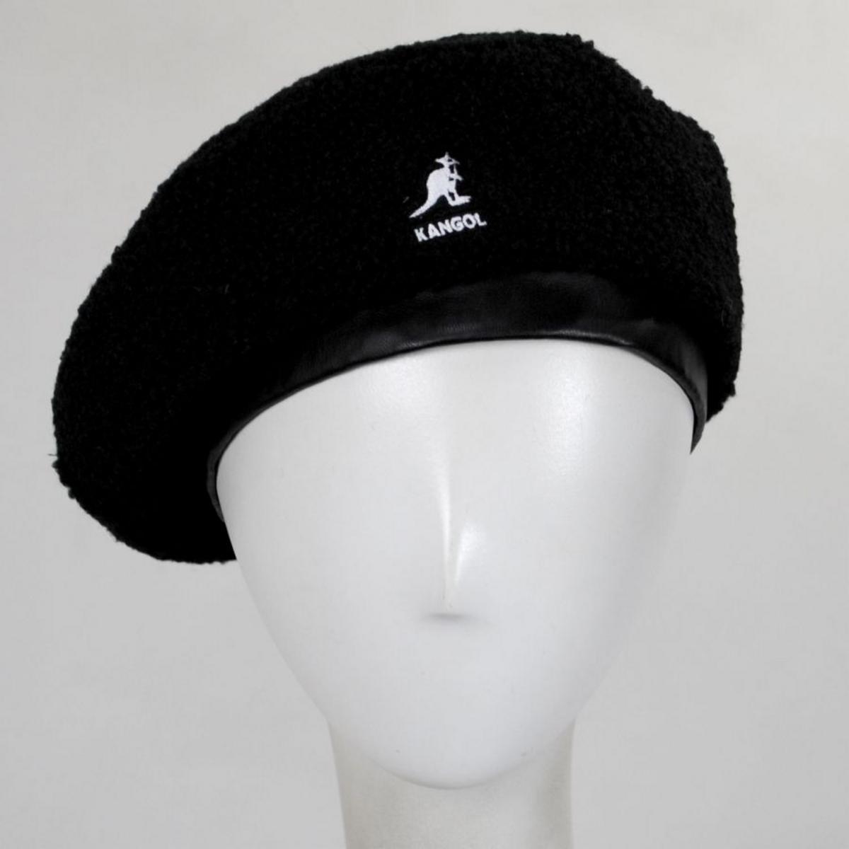 Kangol | Plush Reversible Beret | 150920 | front | BLACK