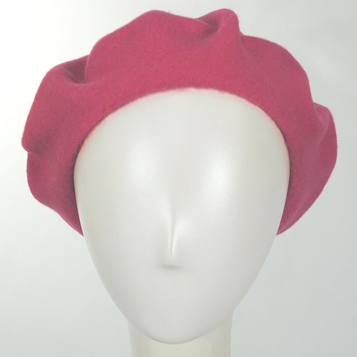 Parkhurst | Classic Wool Beret | 151124 | front | WINTER CORAL