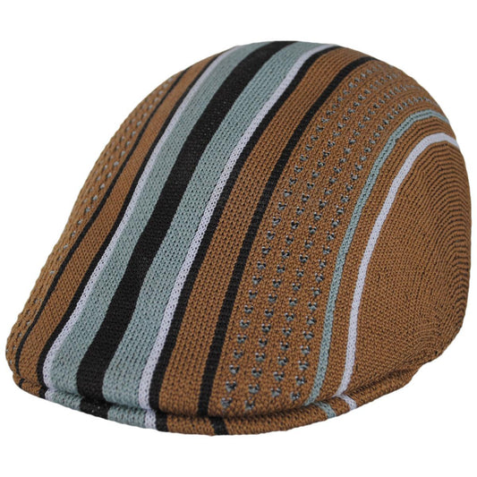 Kangol | Clubhouse Stripe 507 Ivy Cap | 161030 | lead | TAN/SAGE GREEN