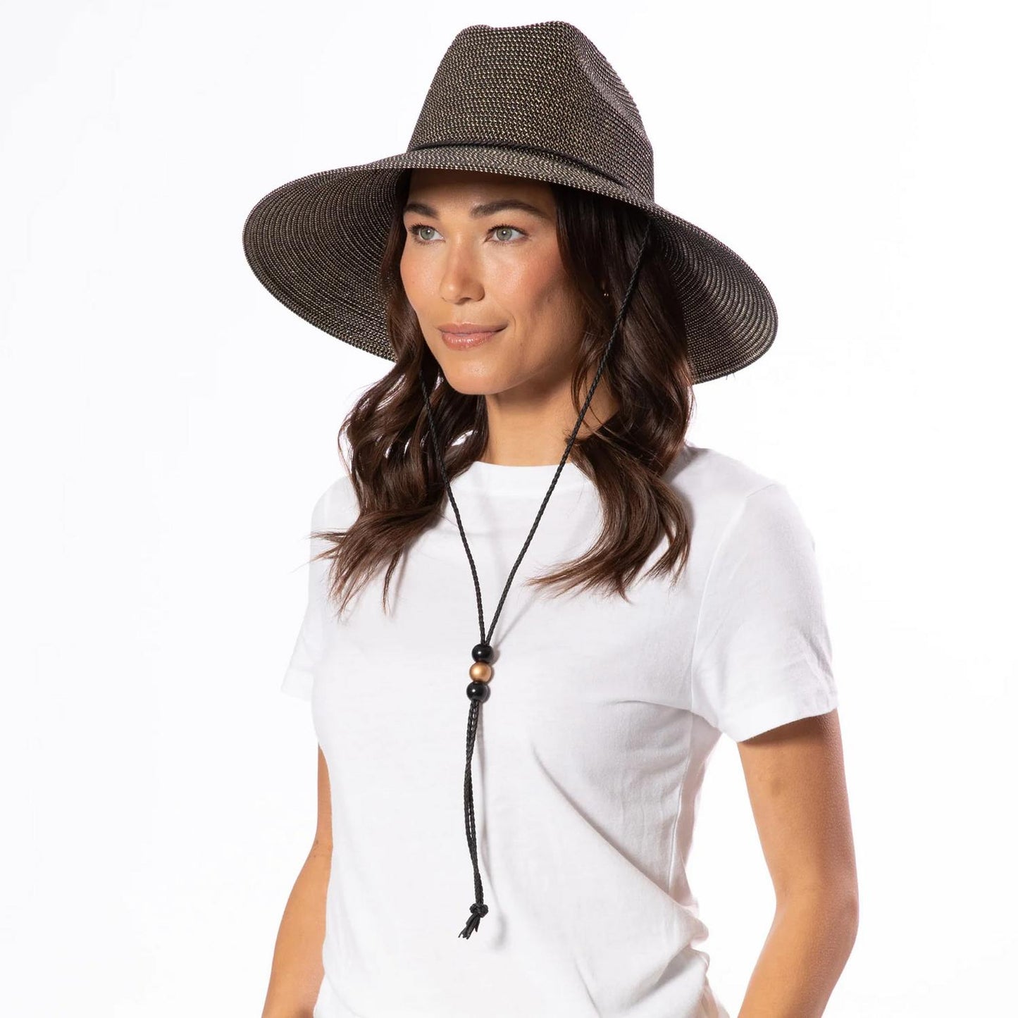 San Diego Hat Company | Honey Toyo Straw Lifeguard Hat | 103583 | lsfone | BLACK/GOLD