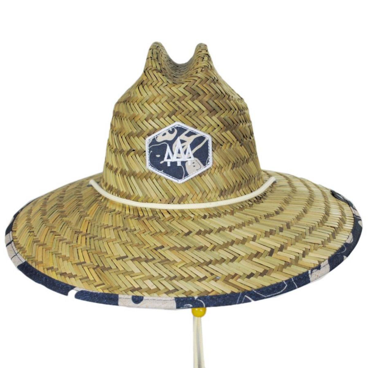 Hemlock Hat Co. | Harvey Straw Lifeguard Hat | 129563 | front | TAN