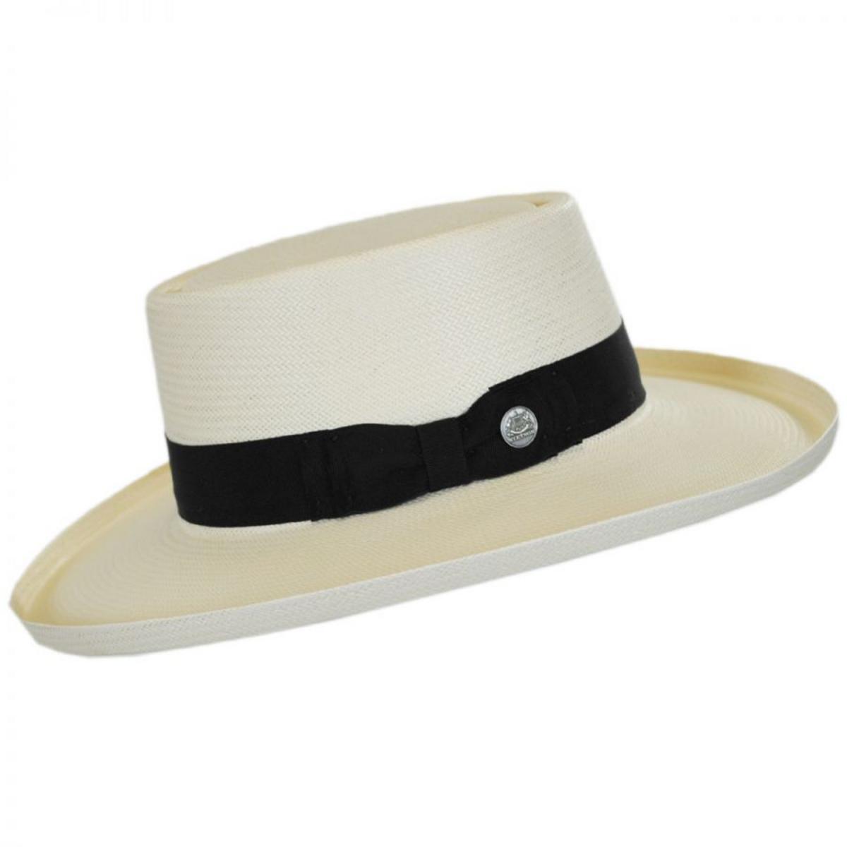 Stetson | Colonel Shantung Straw Gambler Hat | 126911 | profile | NATURAL