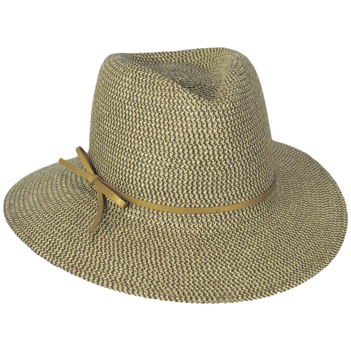Physician Endorsed | Esme Toyo Braid Fedora Hat | 102698 | lead | GOLD