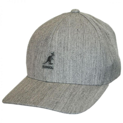 Kangol | Logo Wool FlexFit Fitted Baseball Cap | 201104 | lead | FLANNEL