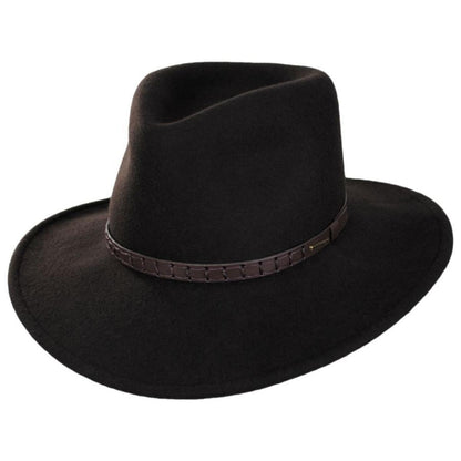 Stetson | Sturgis Crushable Wool Felt Outback Hat | 130742 | lead | CORDOVA