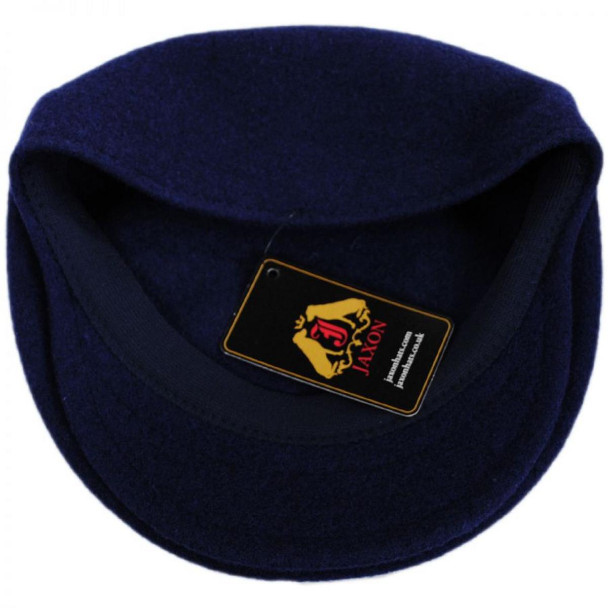 Jaxon Hats | Genuine Wool Ivy Cap | 168201 | under | NAVY BLUE